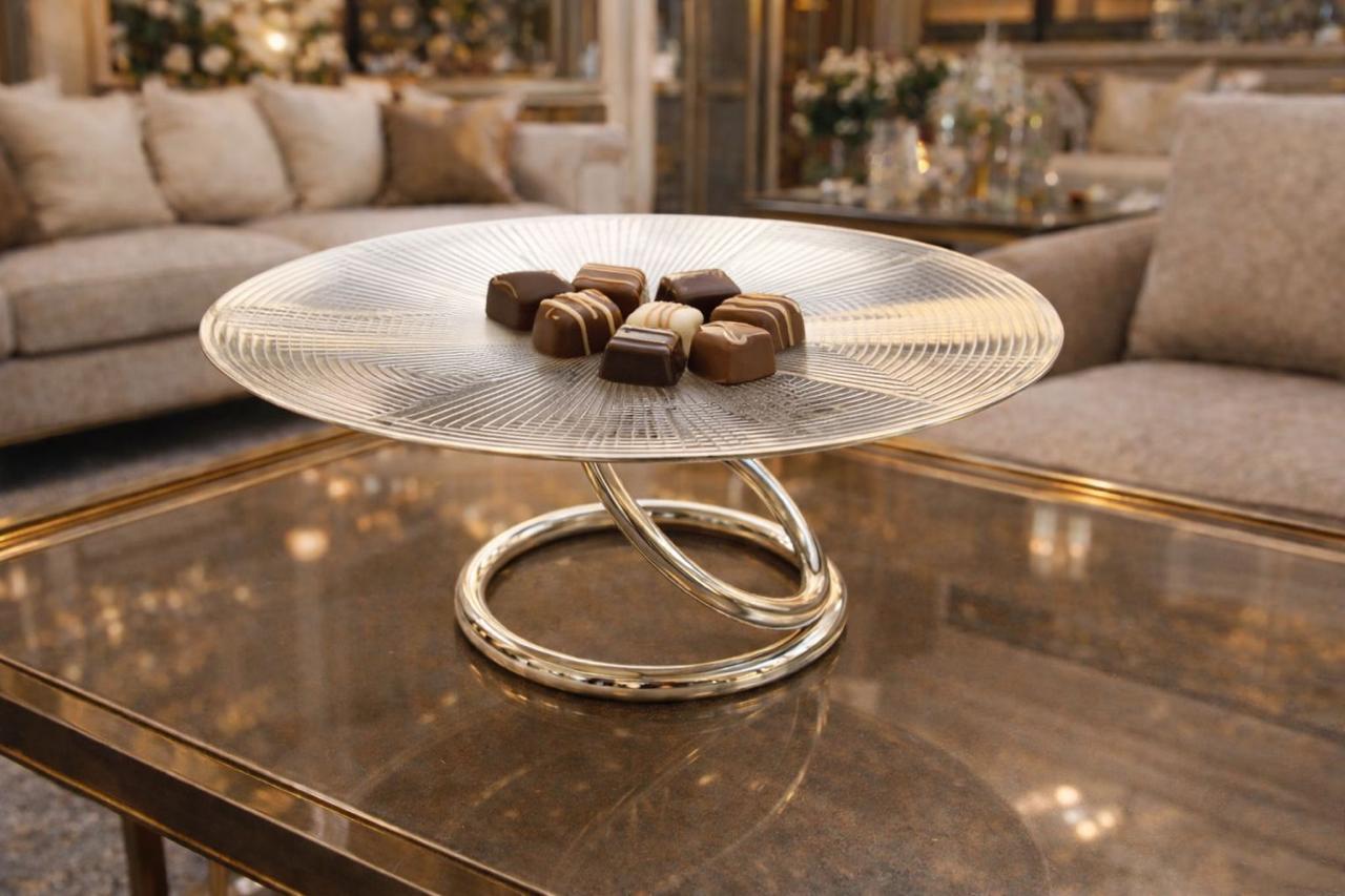 North Star Silver Plated Pedestal Platter